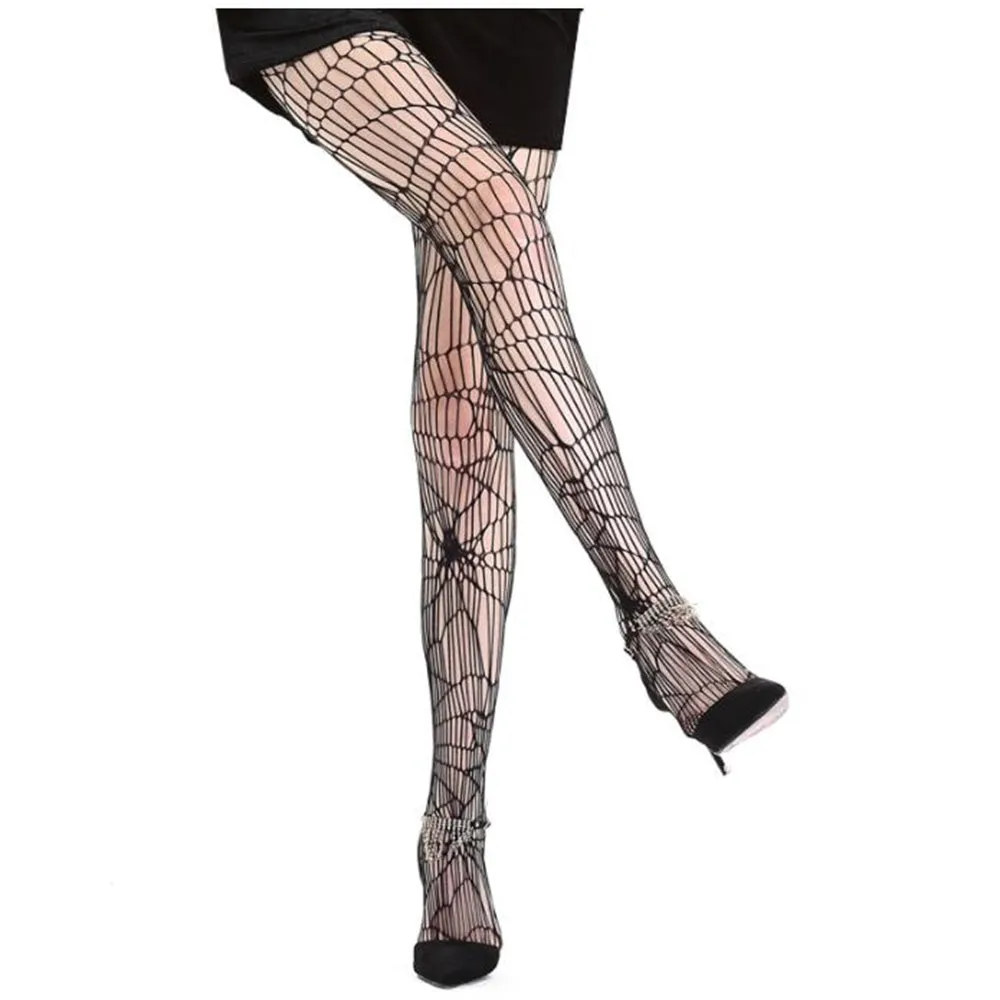 4 Pairs Sexy Fishnet Tights Spider Web Pantyhose Stockings