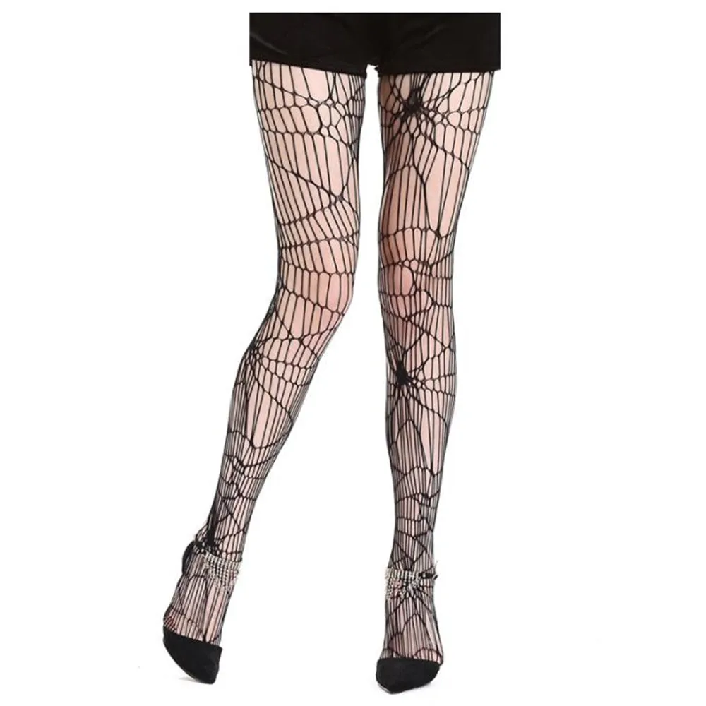 4 Pairs Sexy Fishnet Tights Spider Web Pantyhose Stockings