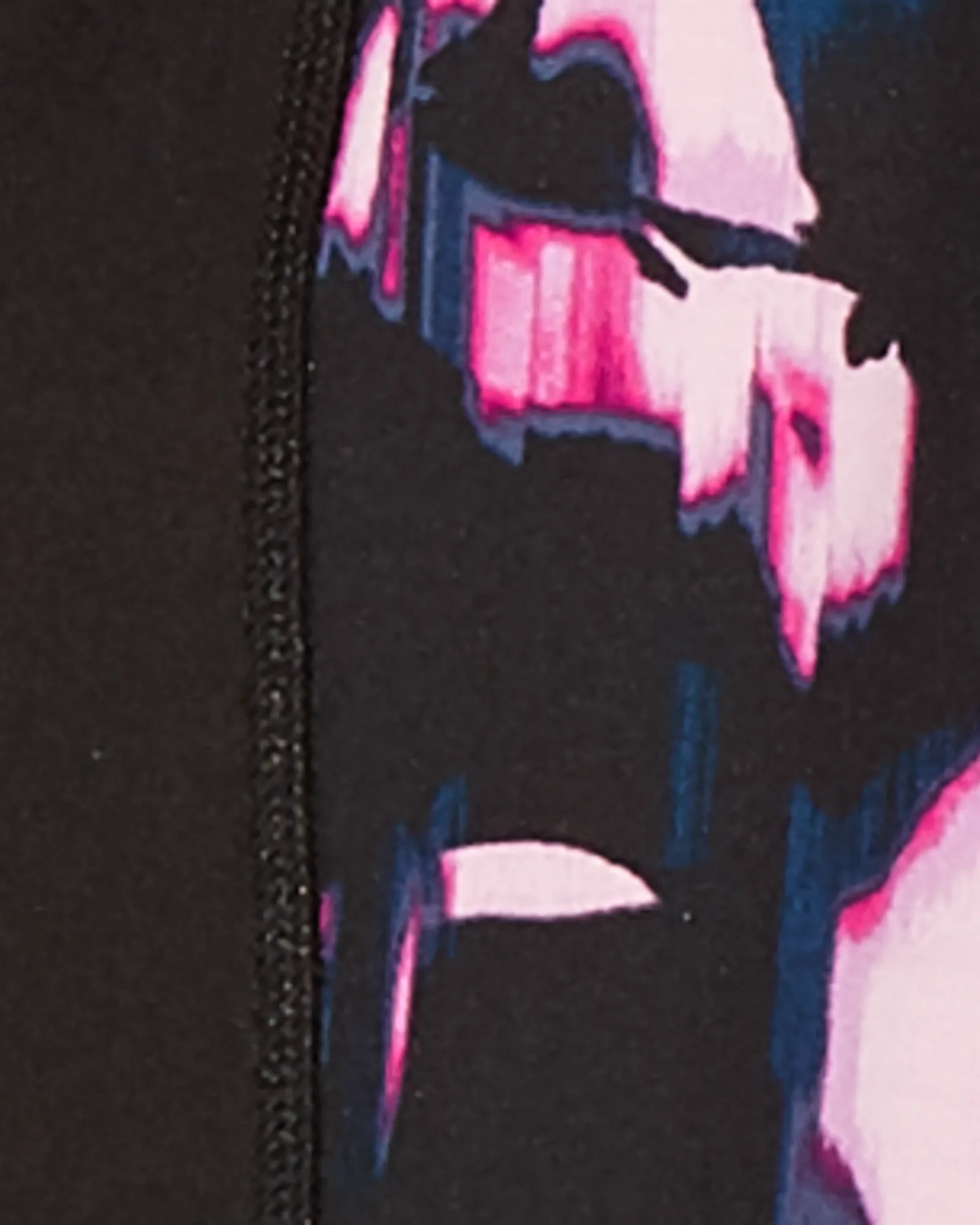 Almira Printed Tights | Black / Purple