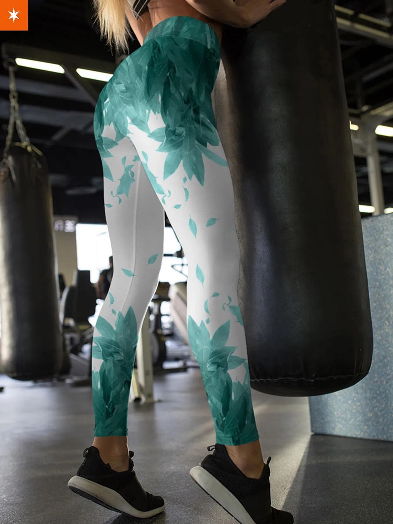 Aoba Johsai Green Leaf Unisex Tights