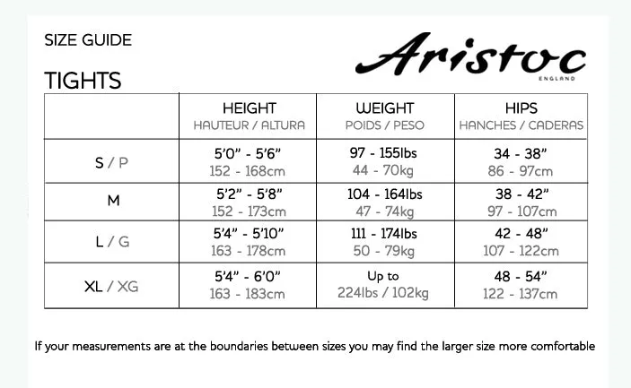 Aristoc Ultimate Shine Tights 15 Denier Sheer Luxury Sheer to Waist