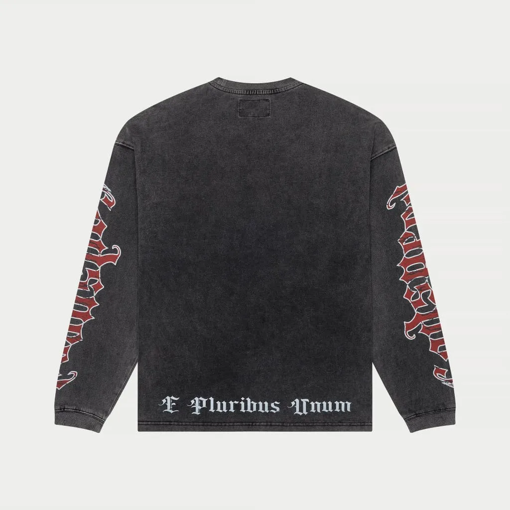 Balaclava Szn LS T-Shirt (Grey Wash) - GBSLSTEE