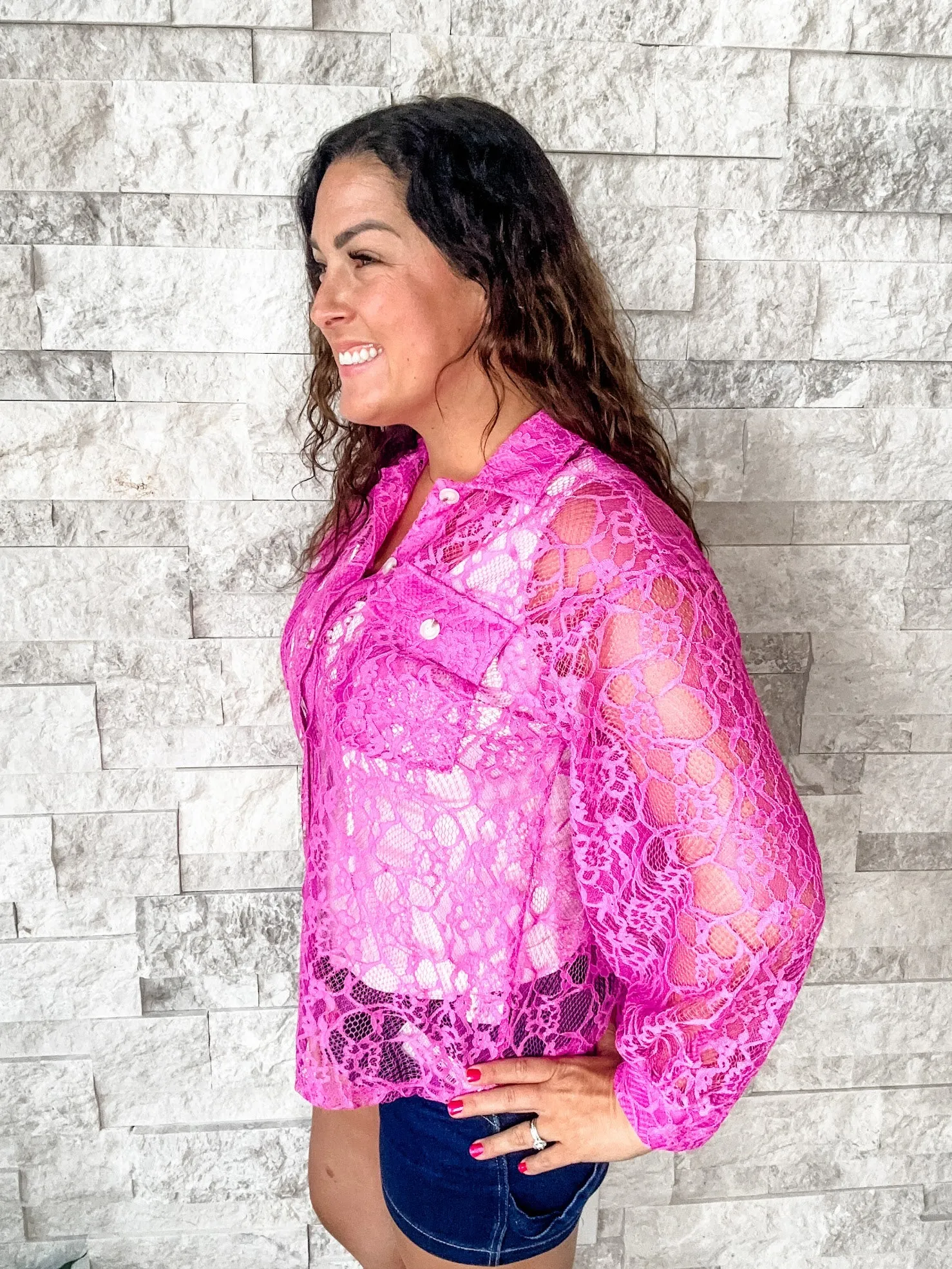 Bayside Breeze Blouse in Magenta (S-3XL)