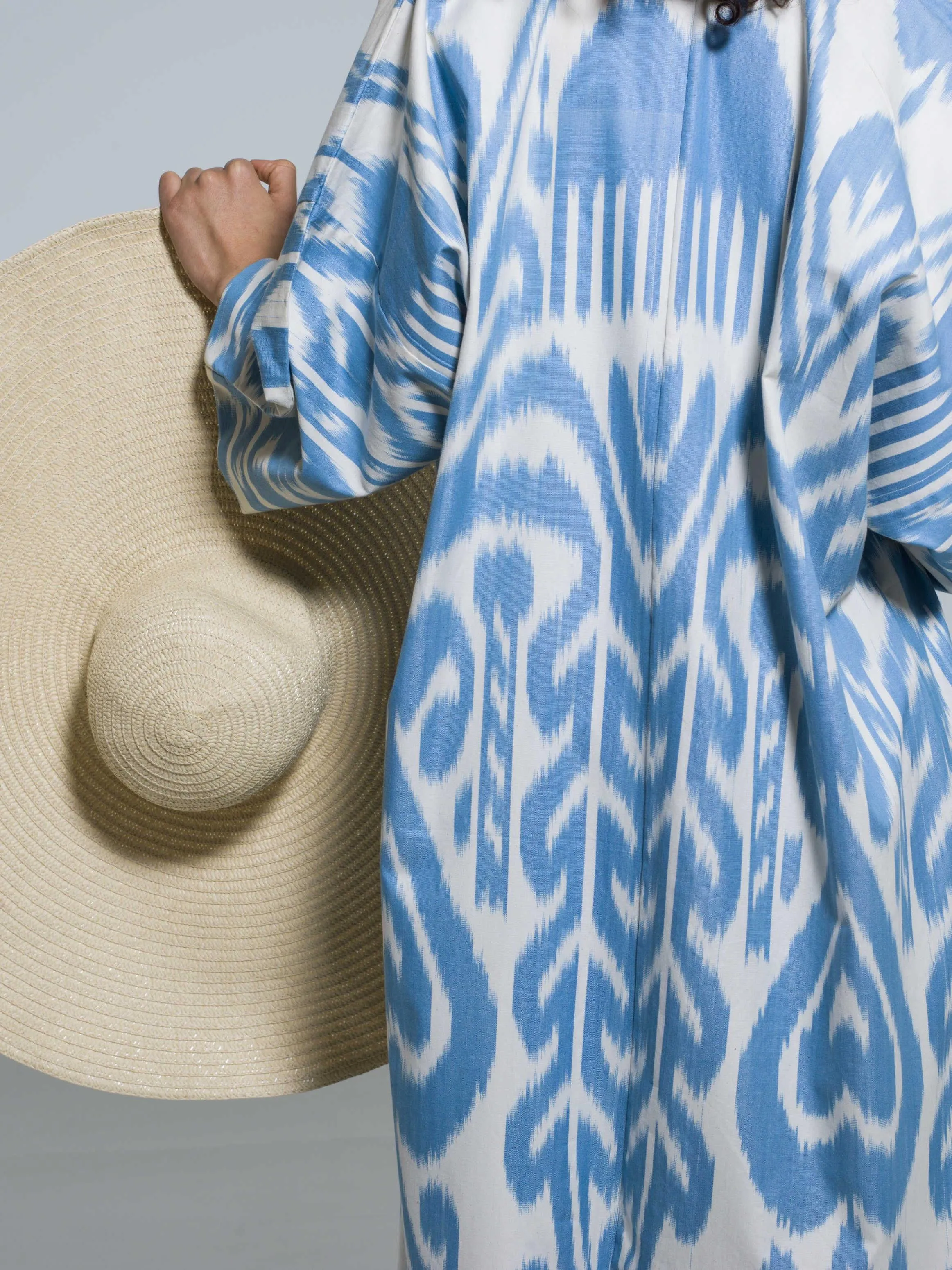Belted 100% Cotton Maxi Kimono " Summer Breeze"
