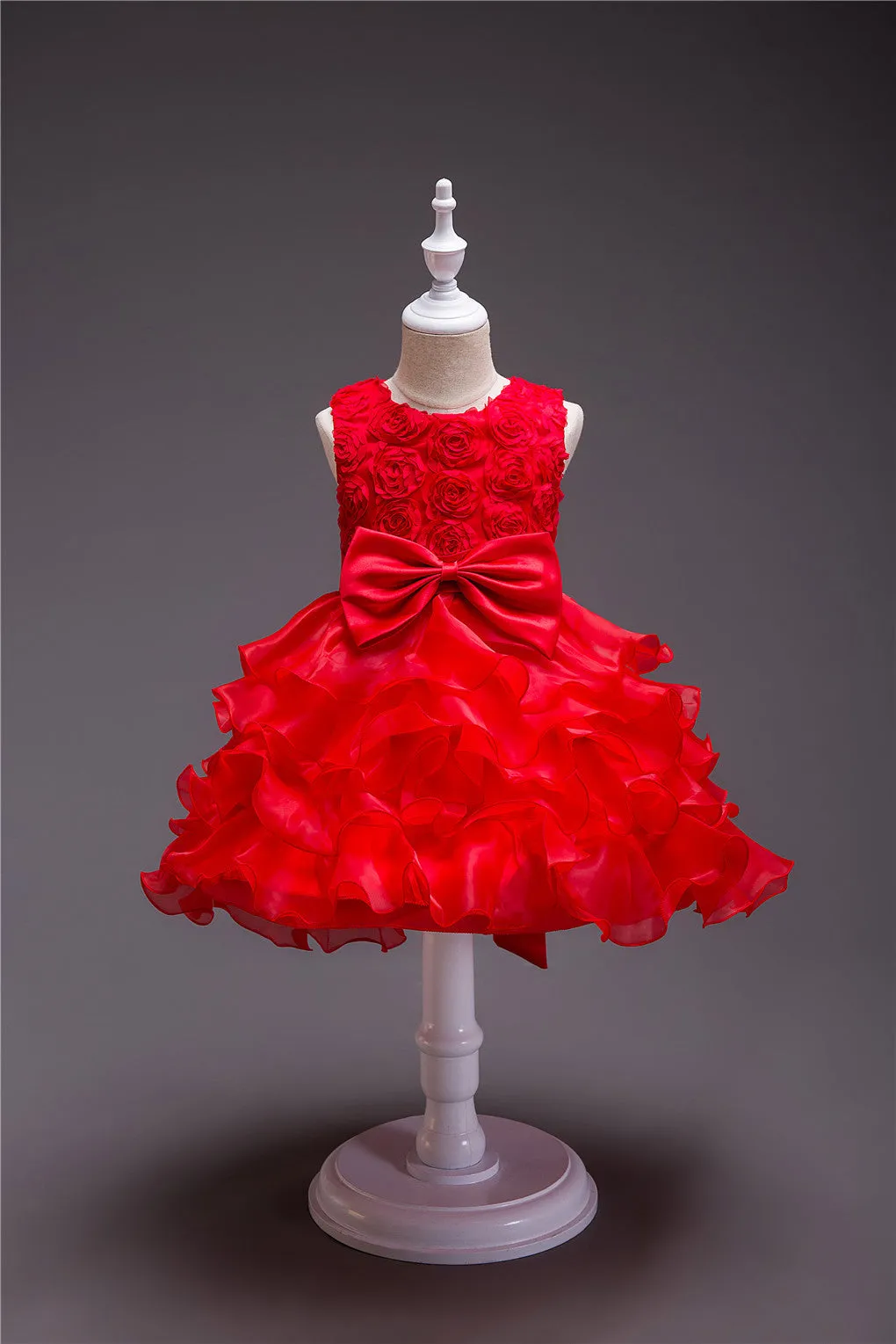 Best Seller in HOT and NEW Children's Dress Dress Flower Girl Net Yarn Cake Skirt Girl Princess Dress Girl's One Year Old Celebration Dress