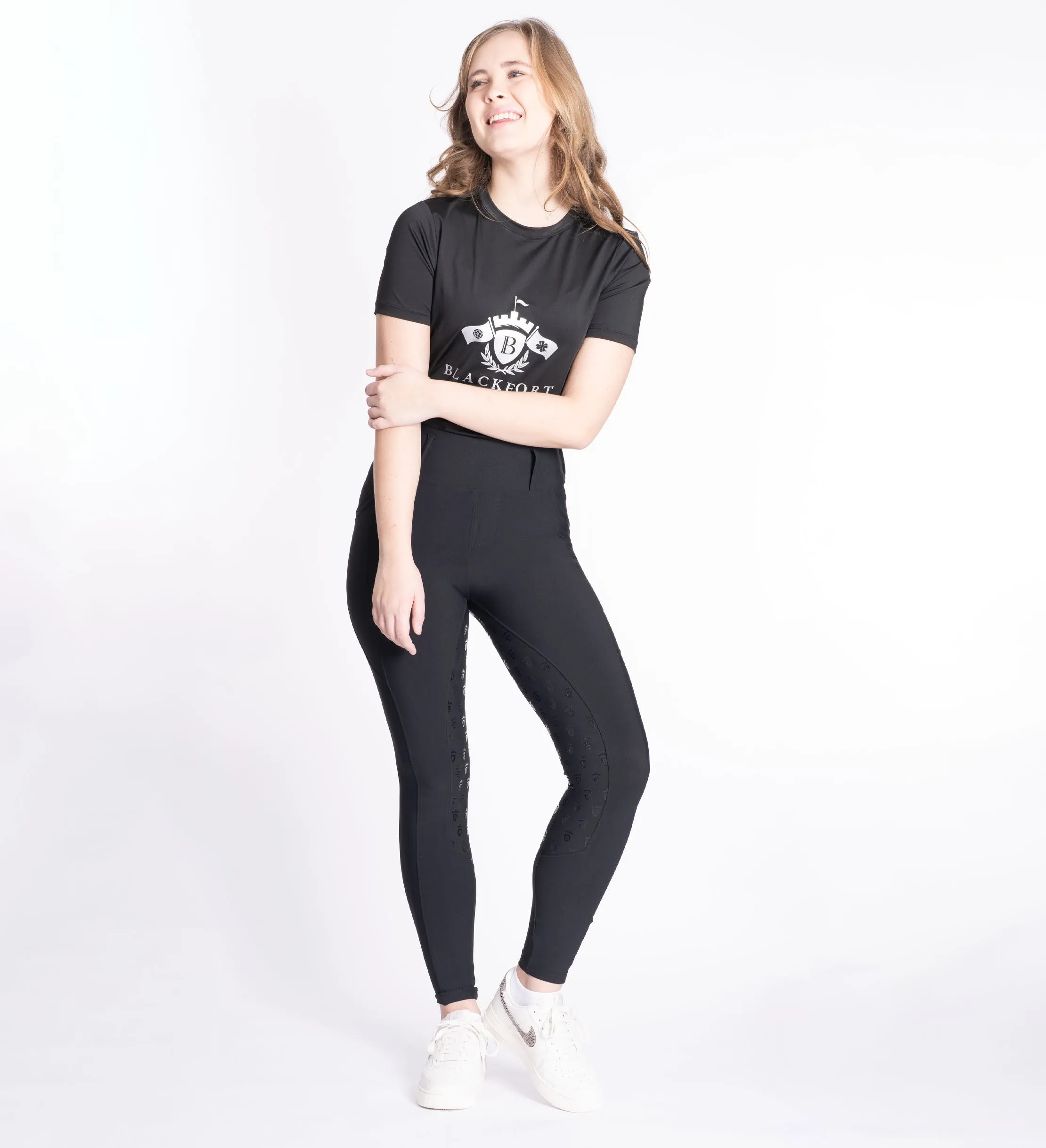Black / Silver Performance Sport T Shirt