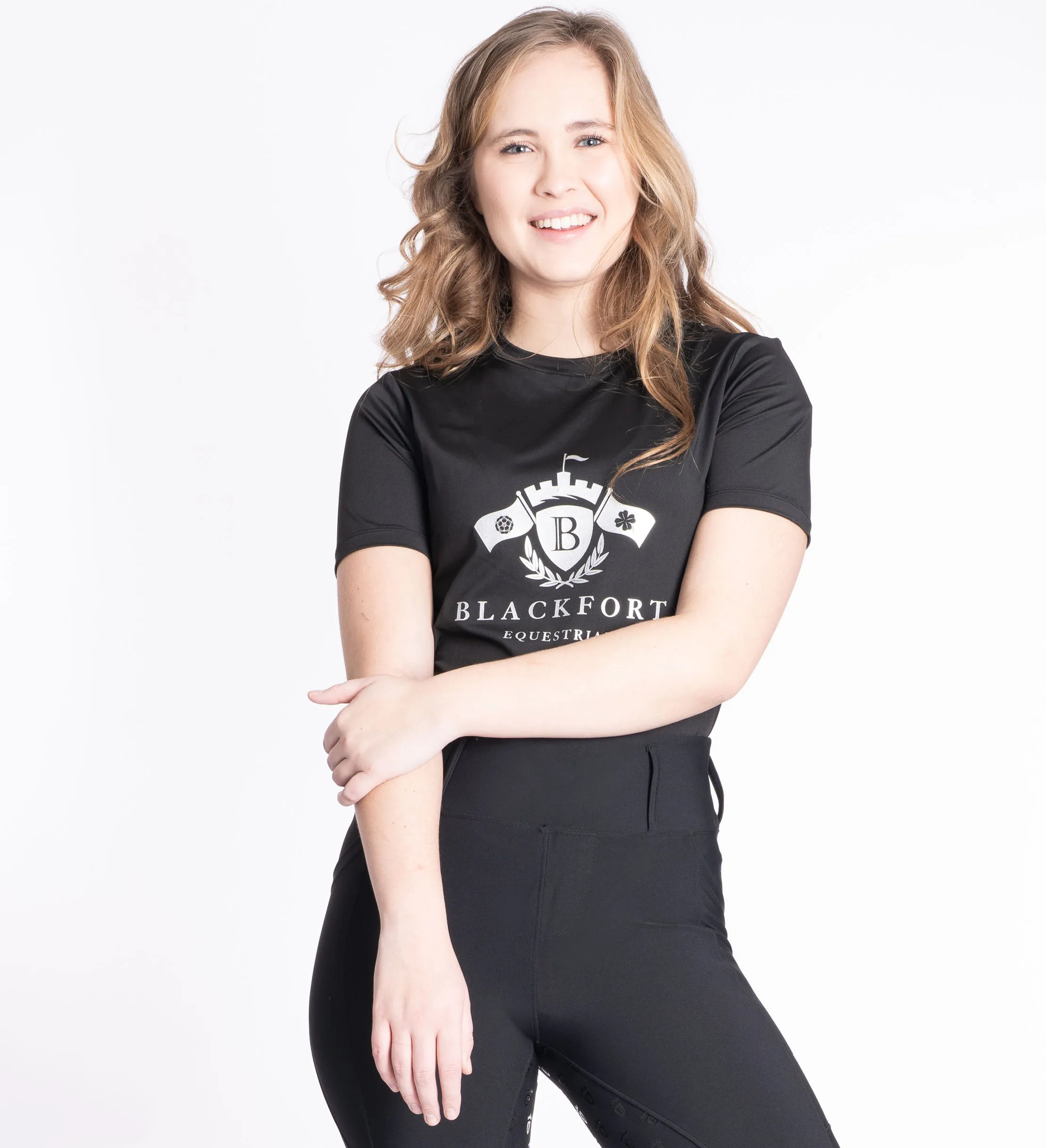 Black / Silver Performance Sport T Shirt