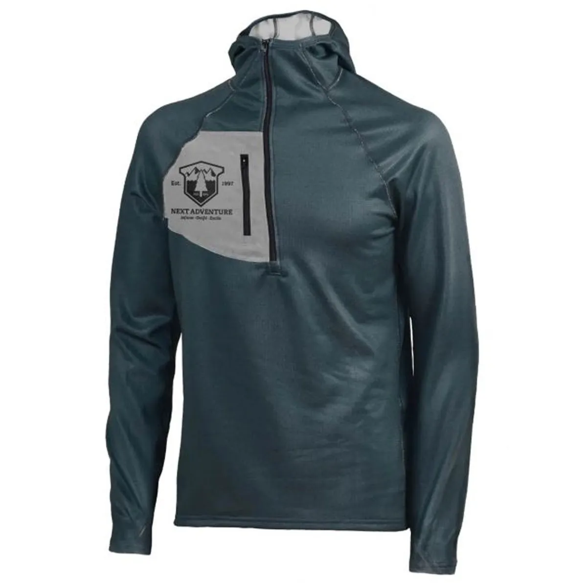 Black Spider Hoody Men's - Next Adventure Logo