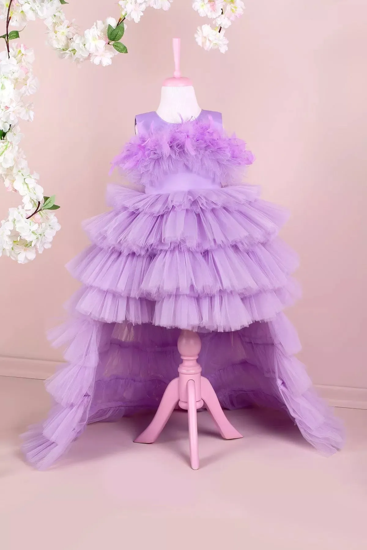 Camellia Lilac Party Dress