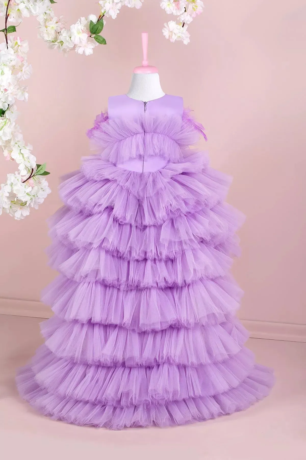 Camellia Lilac Party Dress