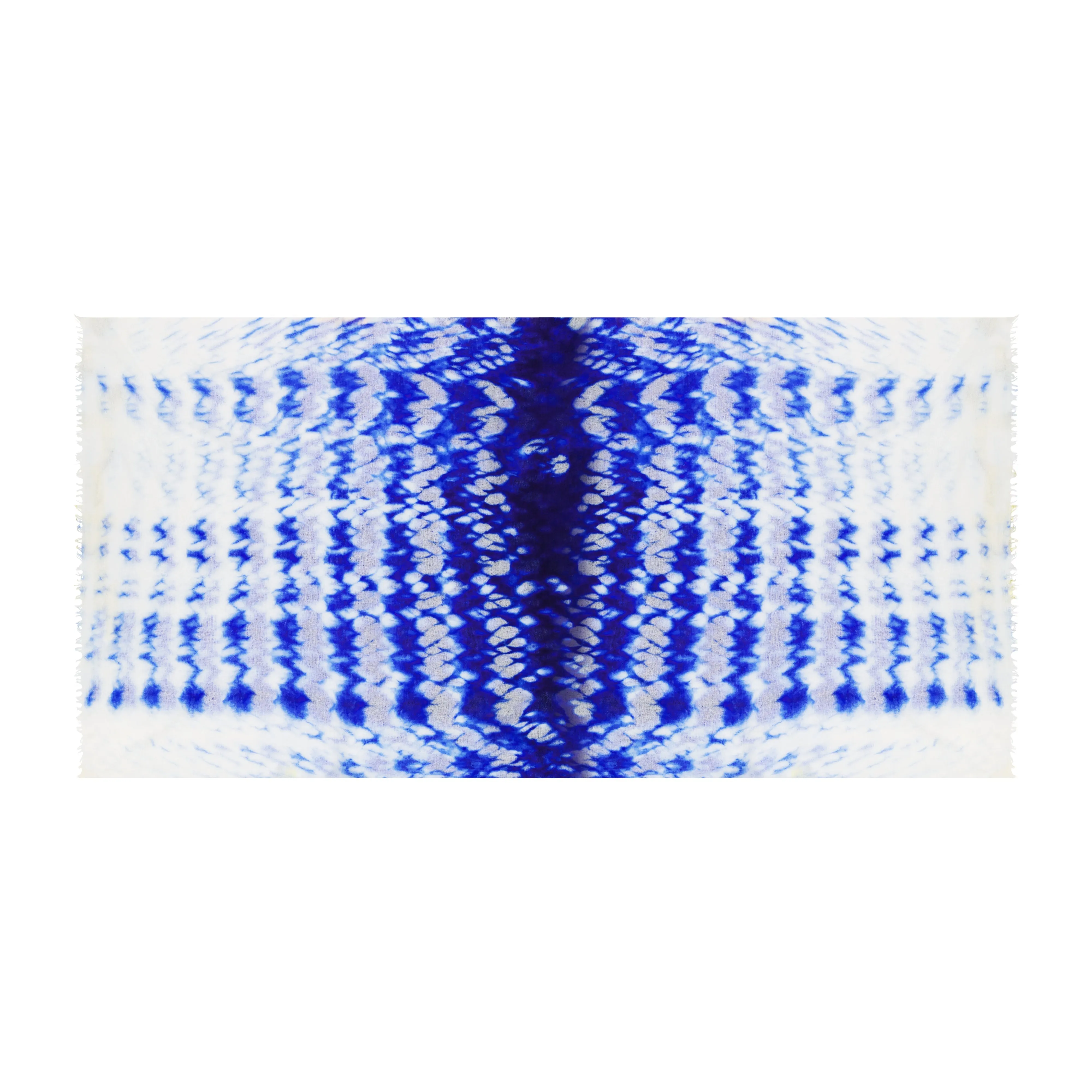 Cashmere Dip Dye Shawl Indigo Blue