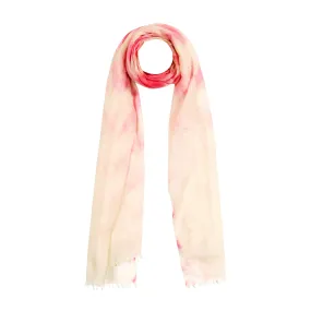 Cashmere Felted Dip Dye Shawl Blush Pink