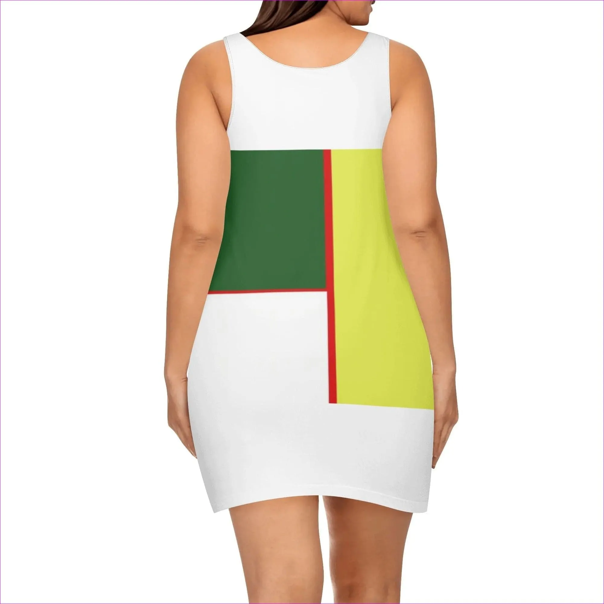 Color Block Astute Mini Vest Dress for Women