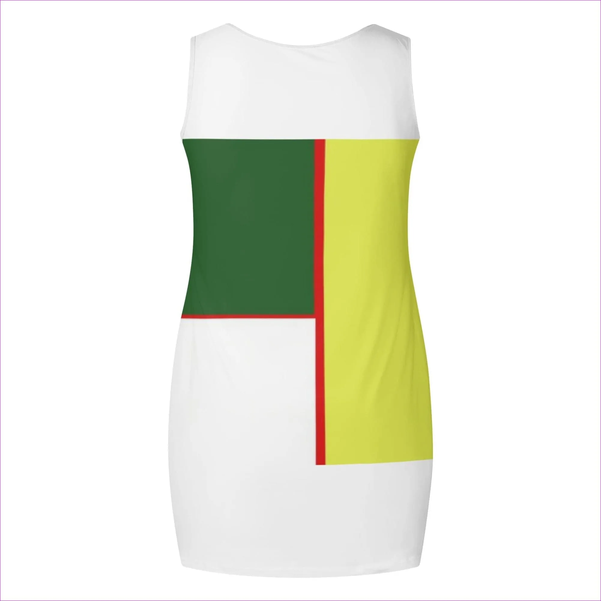 Color Block Astute Mini Vest Dress for Women