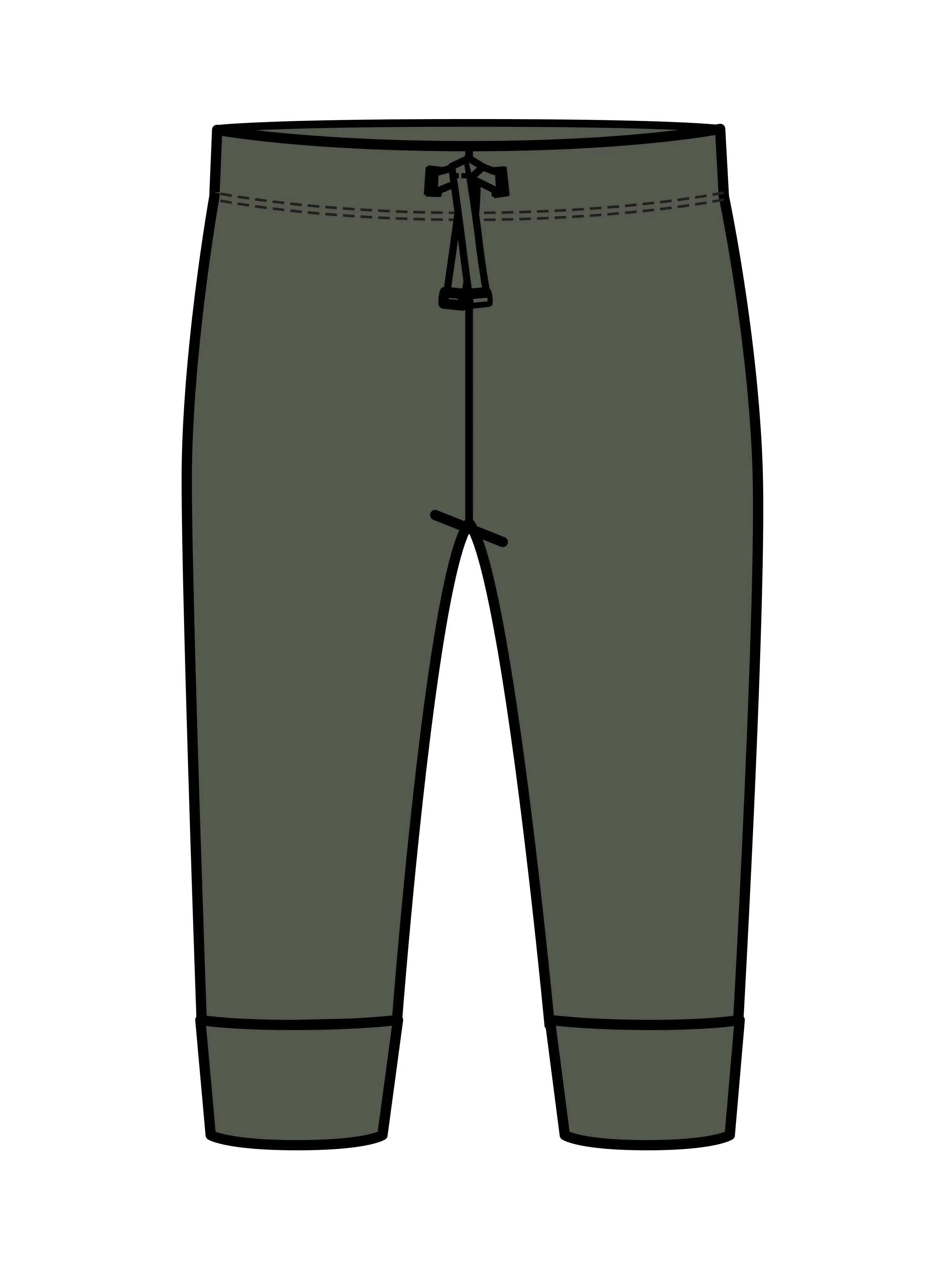 Colored Organics - Organic Cotton Baby Cruz Ribbed Joggers - Cypress