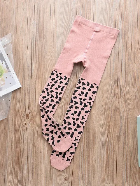 Copy of Girls Cotton Leopard Print Tights