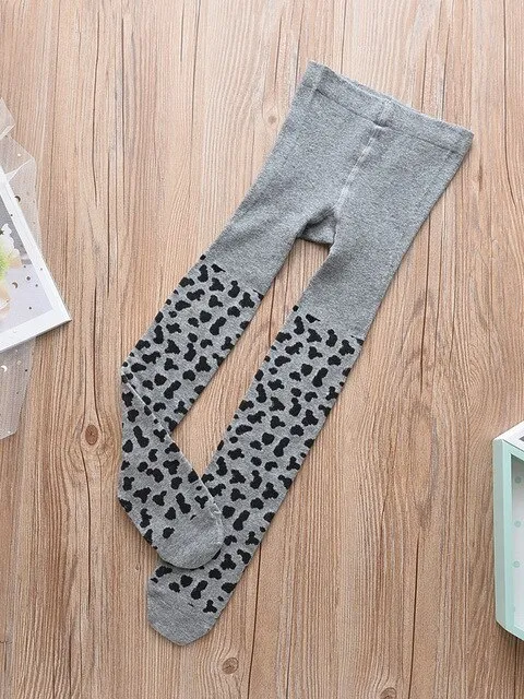 Copy of Girls Cotton Leopard Print Tights