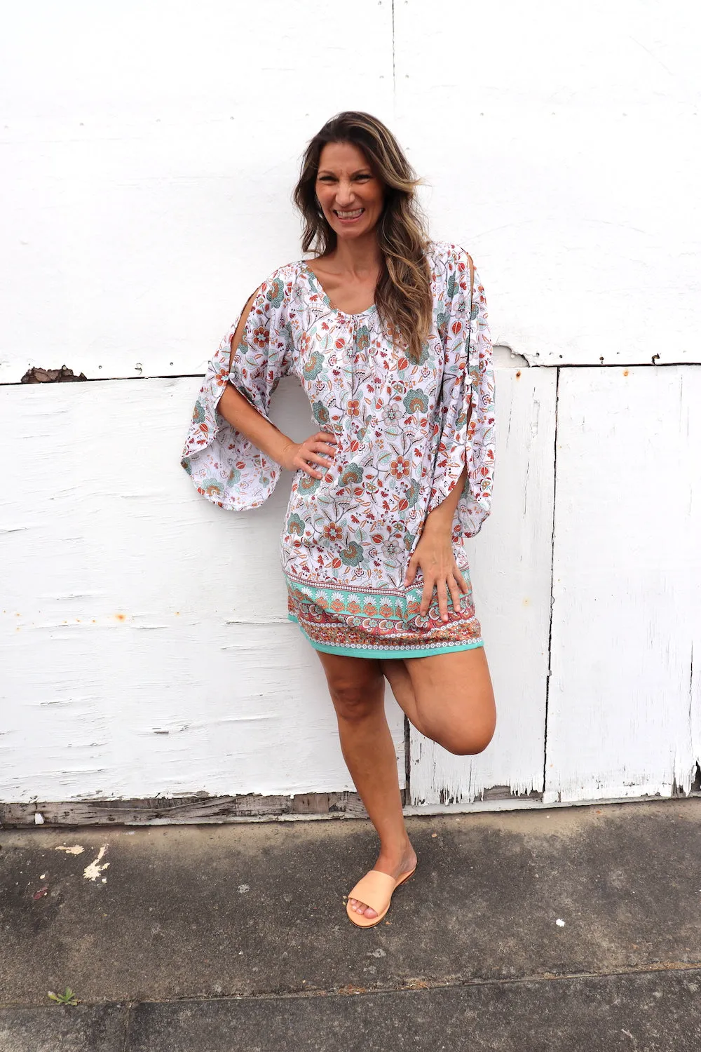 Daydream Long Sleeve Dress/Top in Wonderland