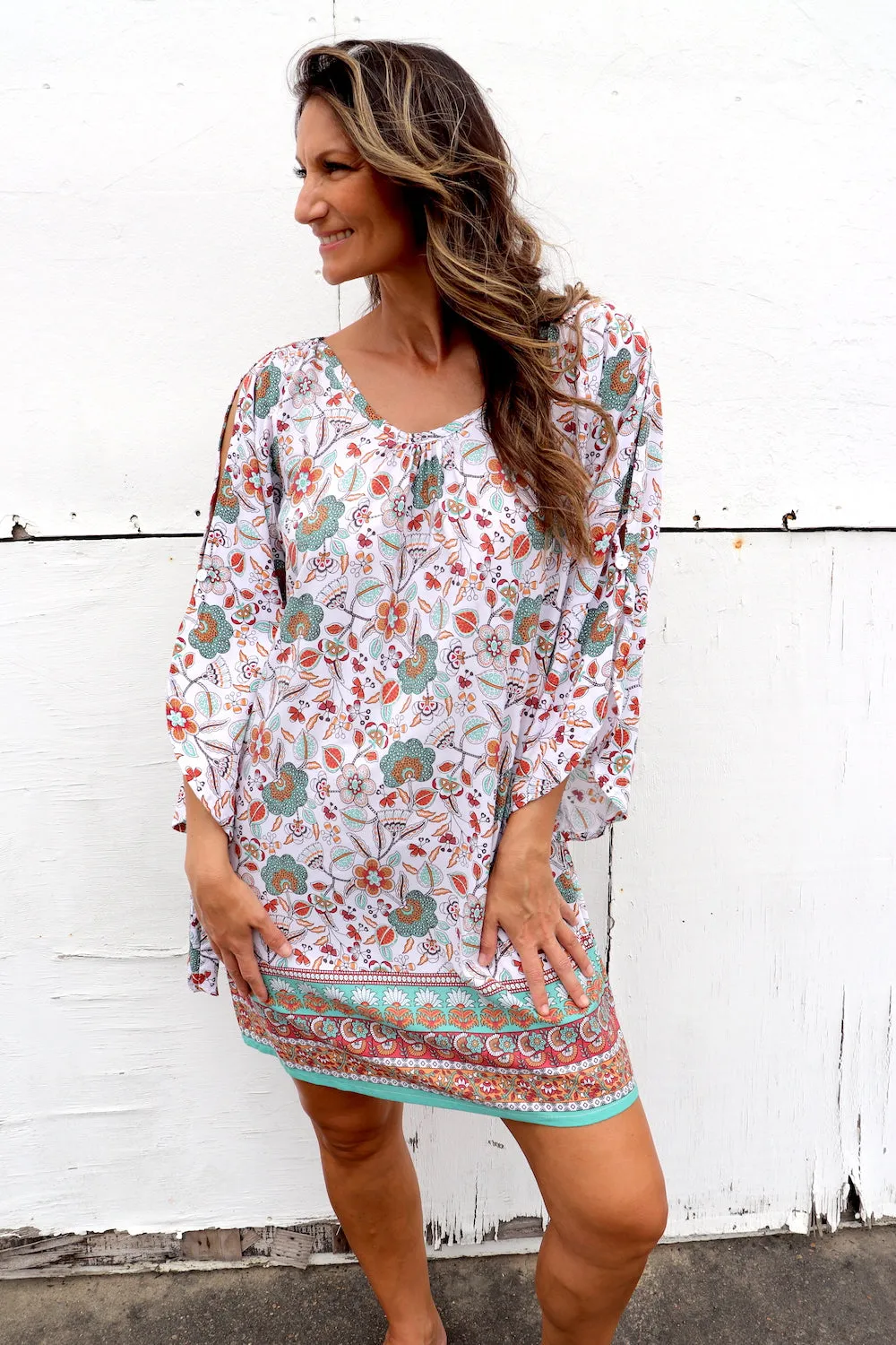 Daydream Long Sleeve Dress/Top in Wonderland