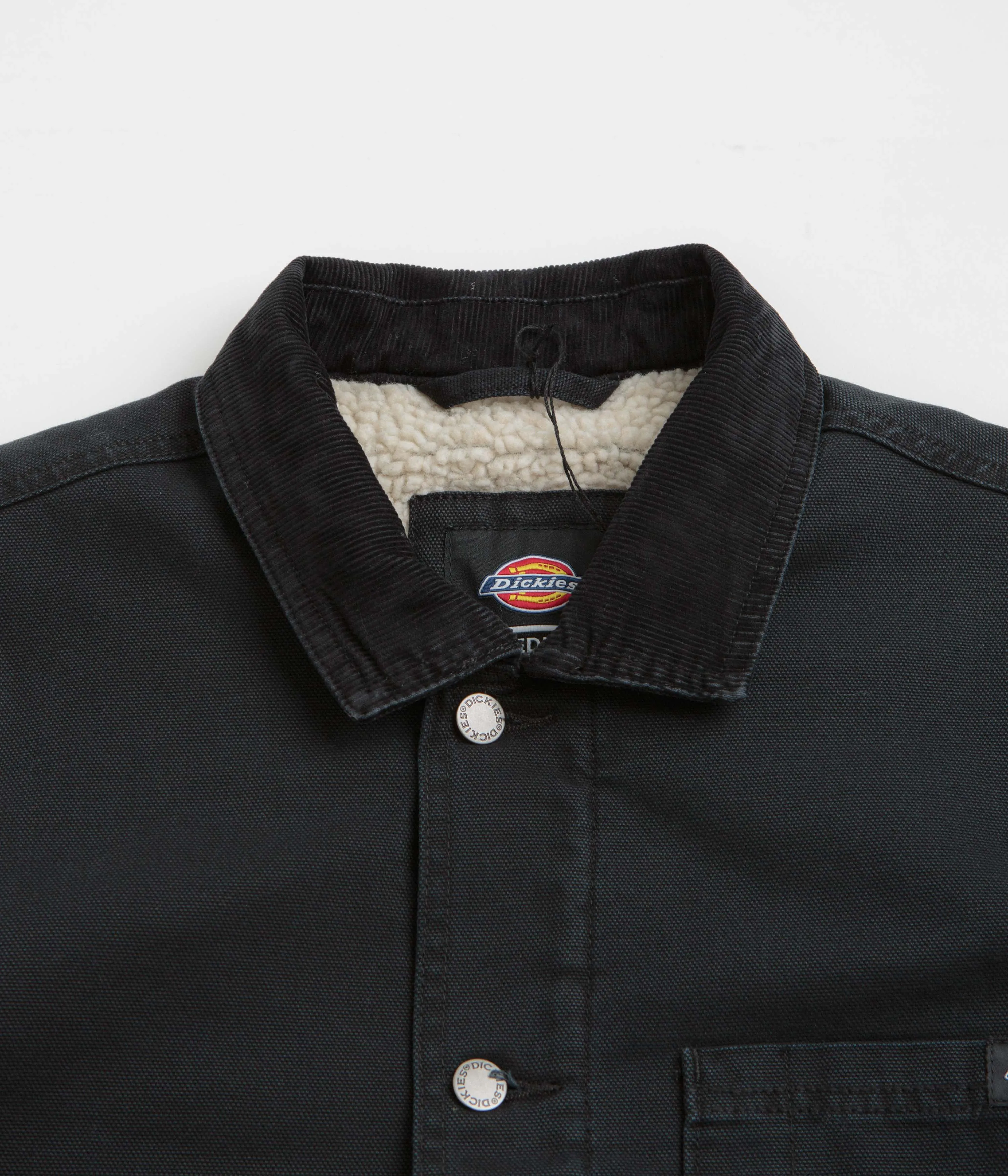 Dickies Duck High Pile Fleece Line Chore Jacket - Black