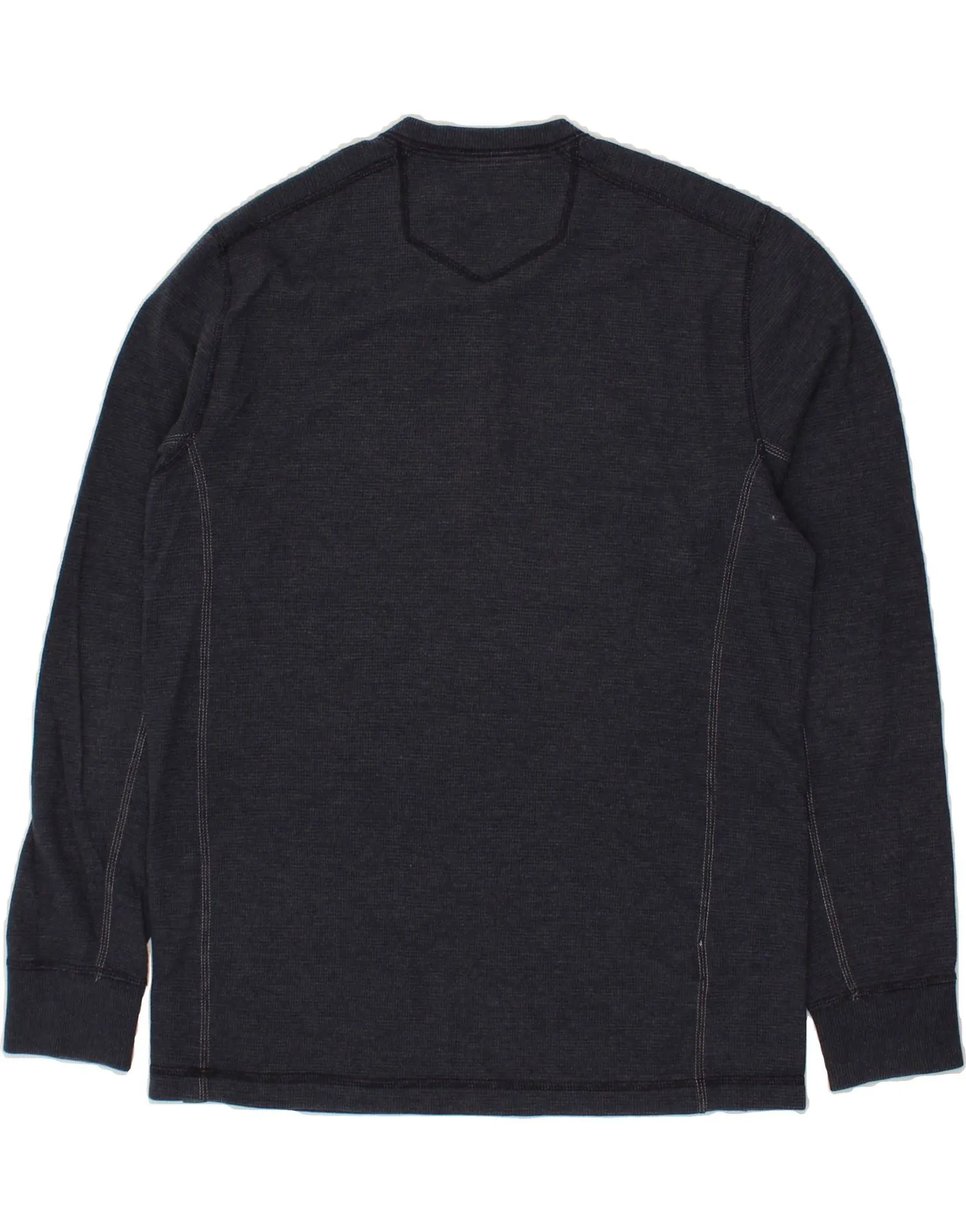 EDDIE BAUER Mens Top Long Sleeve Medium Navy Blue Cotton