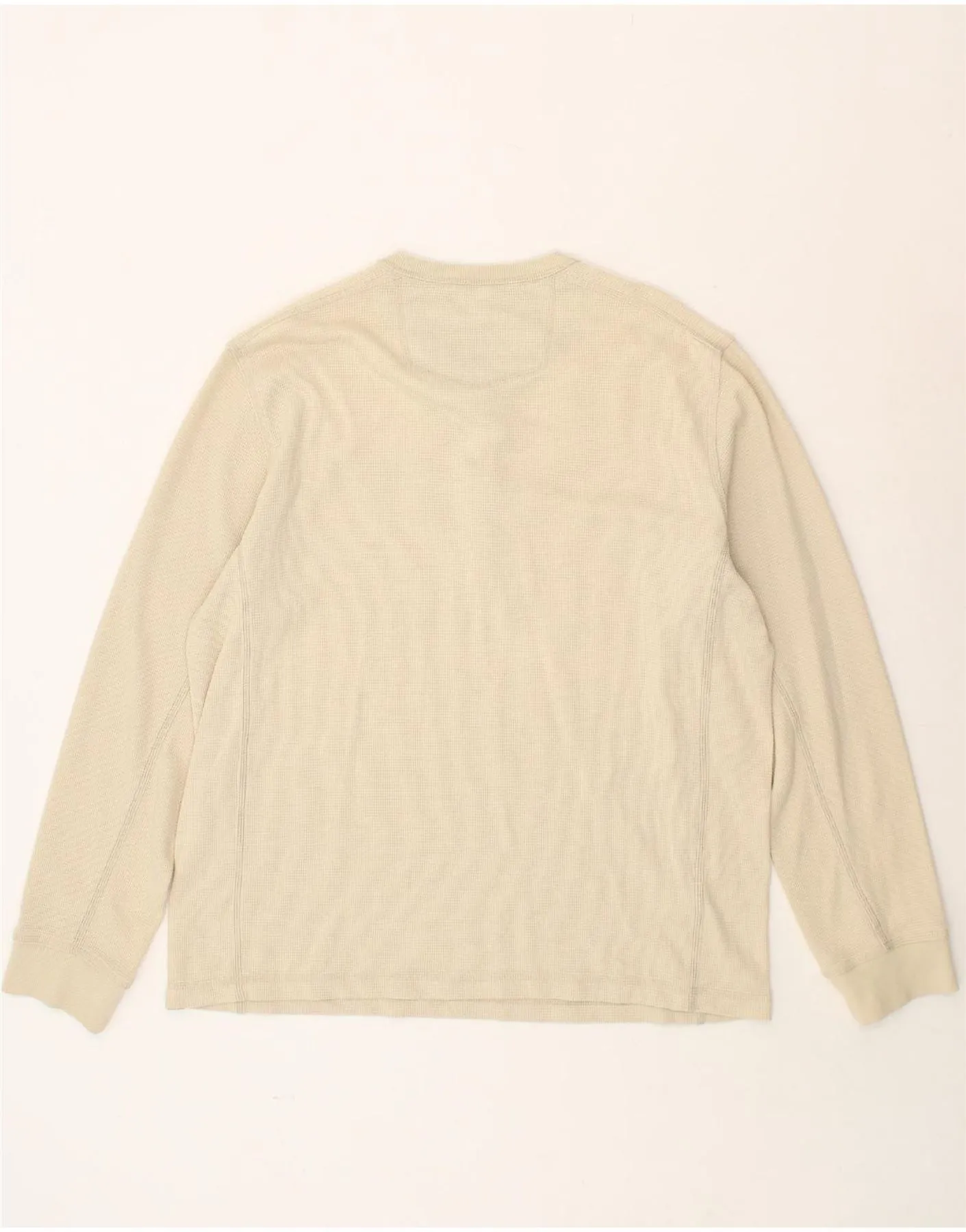 EDDIE BAUER Mens Top Long Sleeve XL Beige Cotton