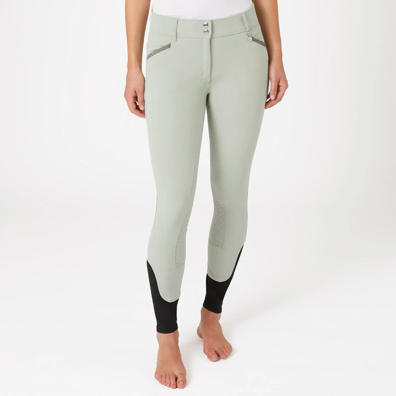 Equinavia Horze Dina Womens Crystal Detailed Silicone Full Seat Breeches 36952