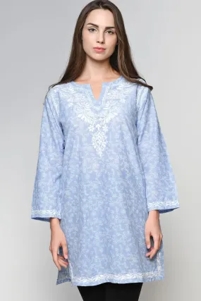 FINAL SALE Sky Blue Cotton Tunic