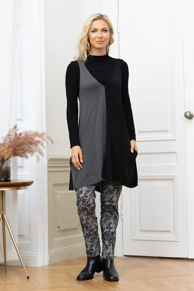 Grey & Black Tunic