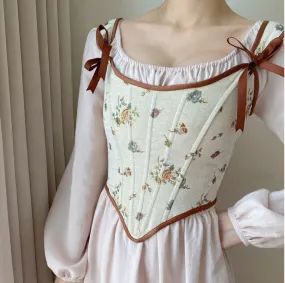 Handmade Vintage Reproduction Jacquard Corset
