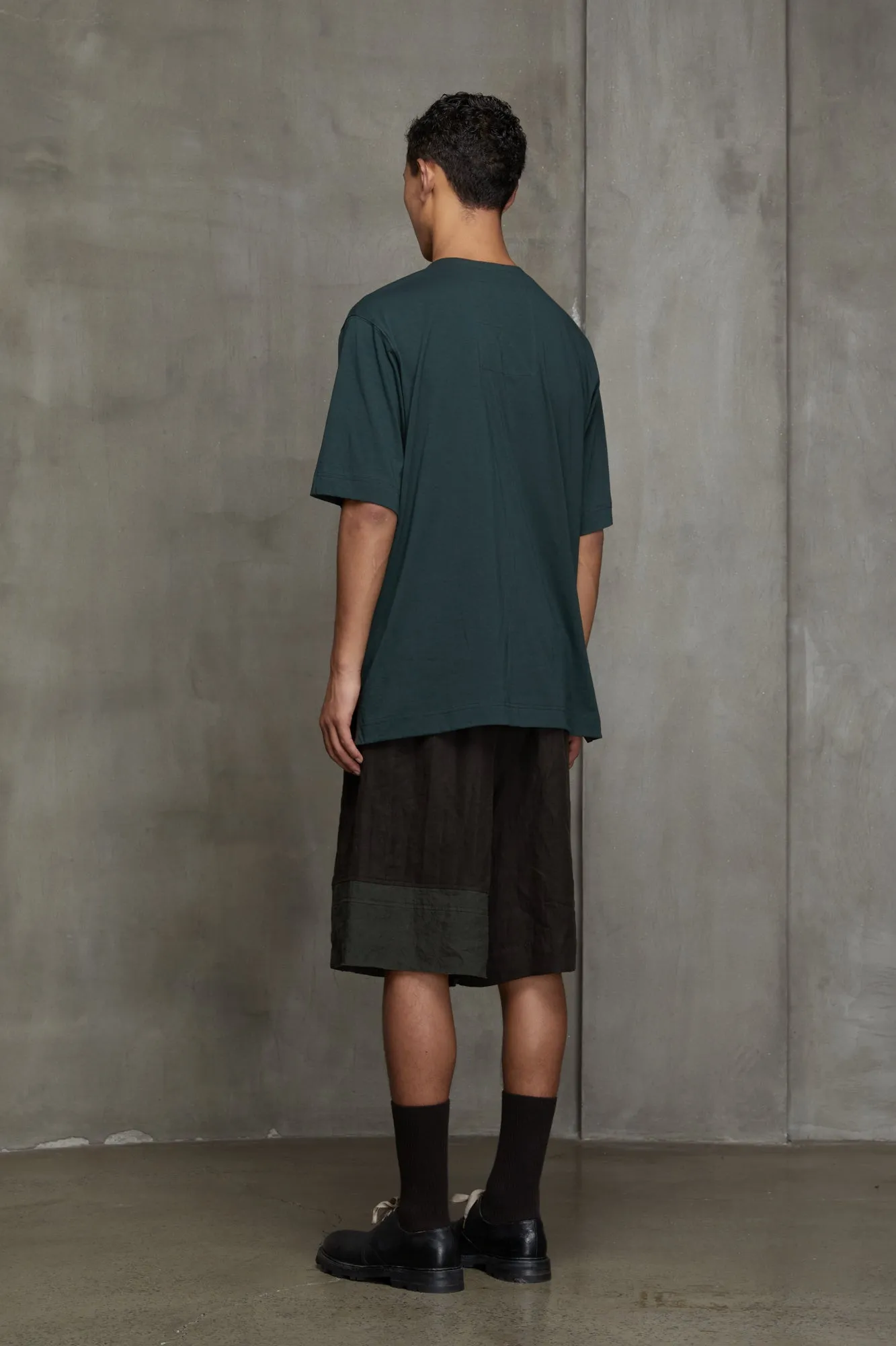 HENLEY-NECK POCKET T-SHIRT