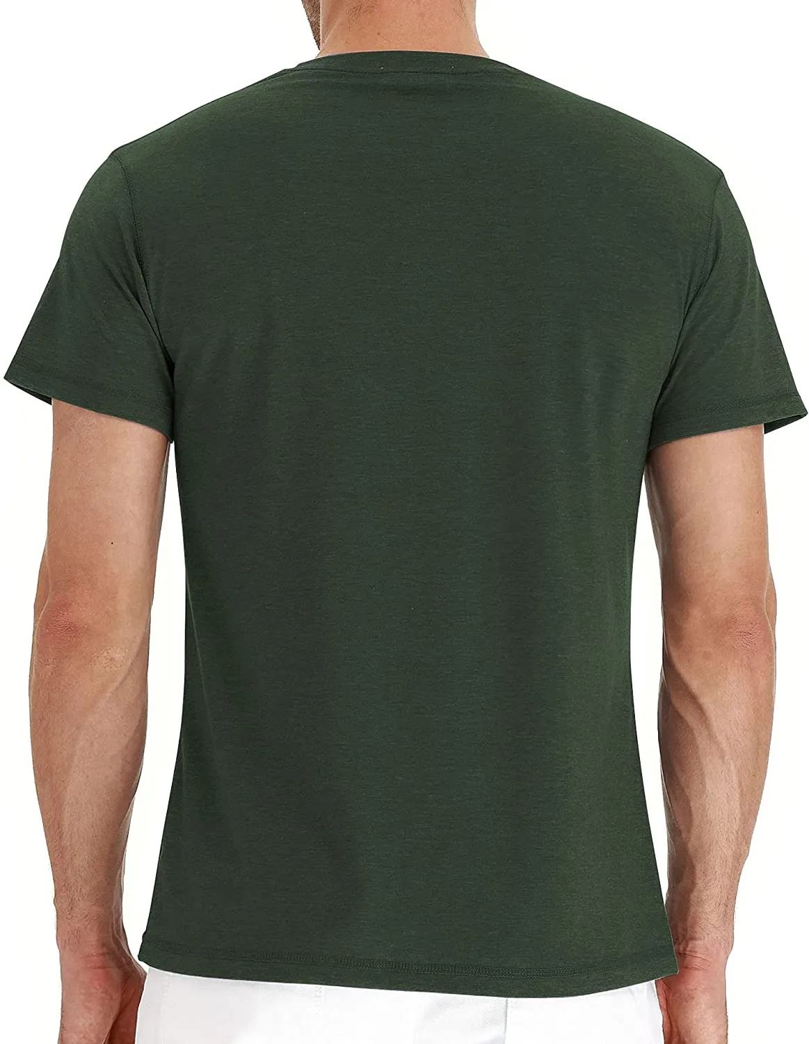 Hisir Basic  Mens Henley Long/Short Sleeve T-Shirt Cotton Casual Shirt