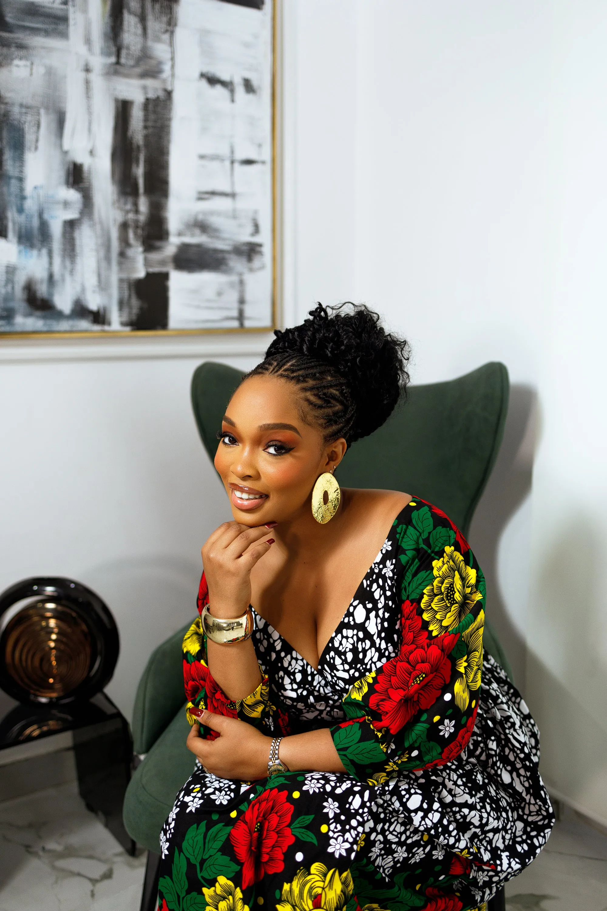 IBILOLA AFRICAN PRINT WRAP DRESS