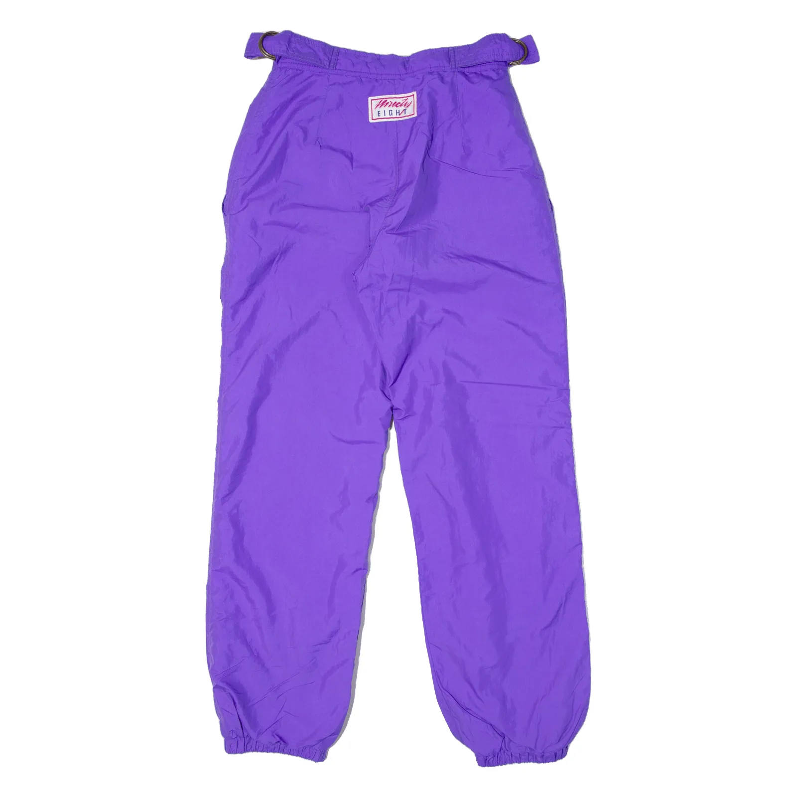 Insulated Womens Snow Pants Purple 90s Tapered S W26 L29