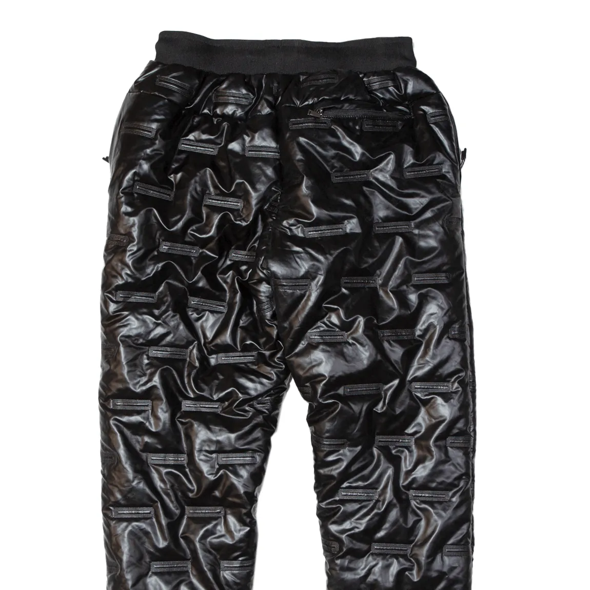 Insulated Womens Track Pants Black Tapered S W28 L28