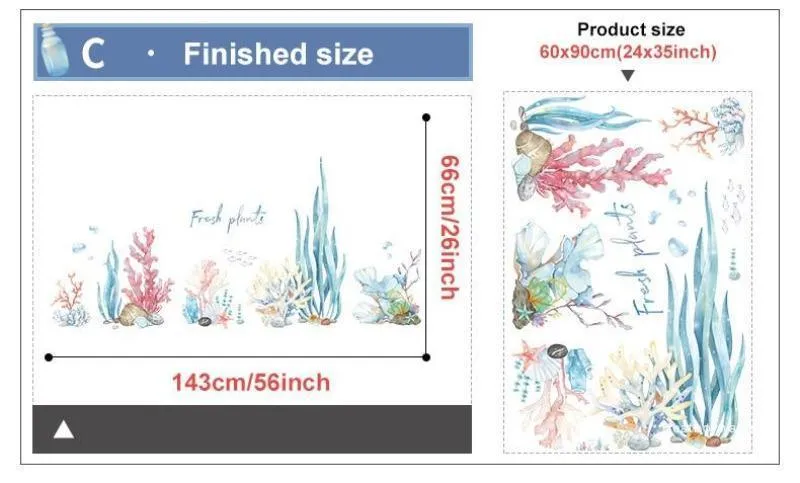 Large Humpback Whale Wall Stickers For Nursery