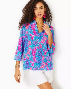 Lilly Pulitzer Luna Bay Tunic Cumulus Blue Orchid Oasis Lilly Pulitzer Luna Bay Tunic Cumulus Blue Orchid Oasis