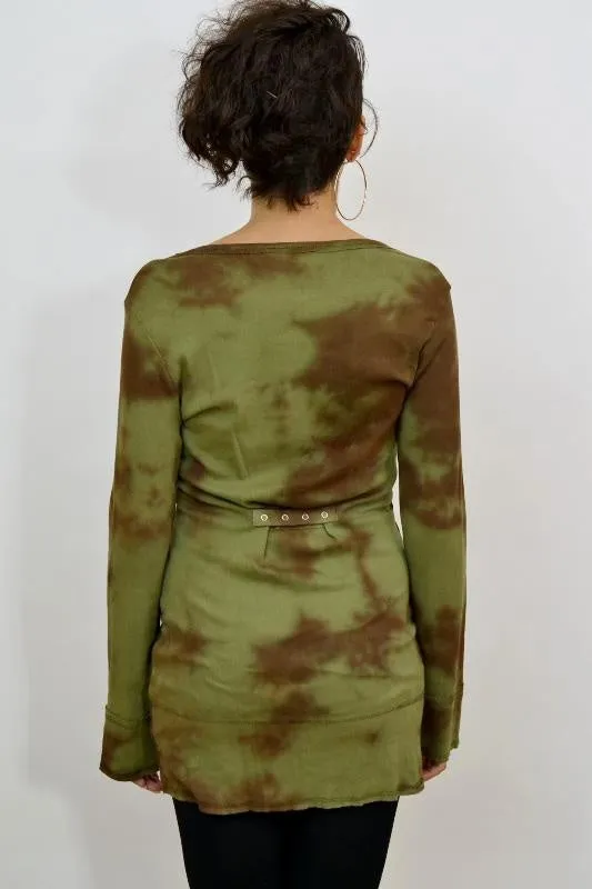 Matthew IDI  Tie Dye Tunic - Olive