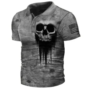 Men's 3D Printing Polo Shirt Casual Lapel Sportswear Short Sleeve T-Shirt Men's 3D Printing Polo Shirt Casual Lapel Sportswear Short Sleeve T-Shirt