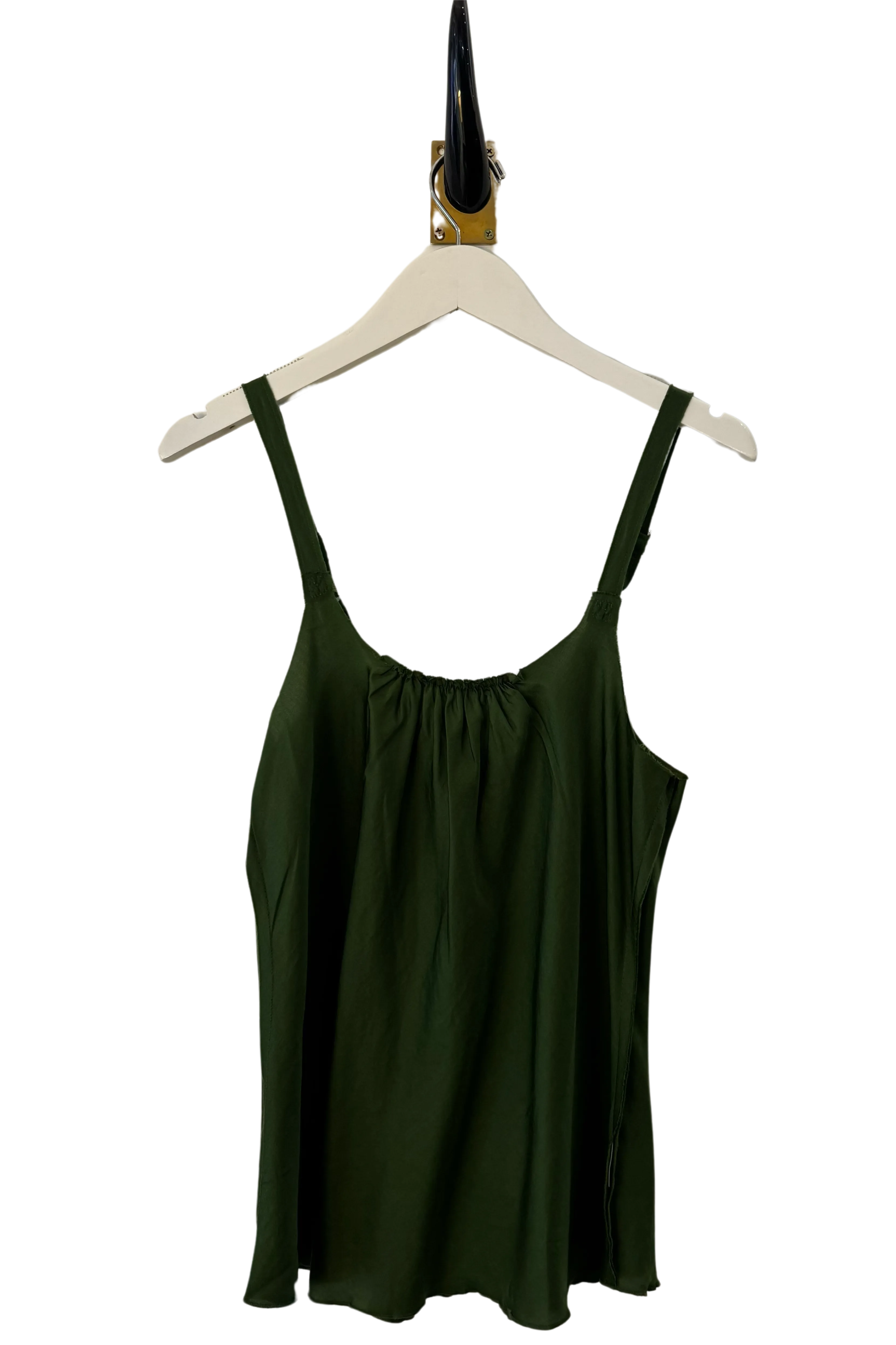 Moss Silk Strap Cami