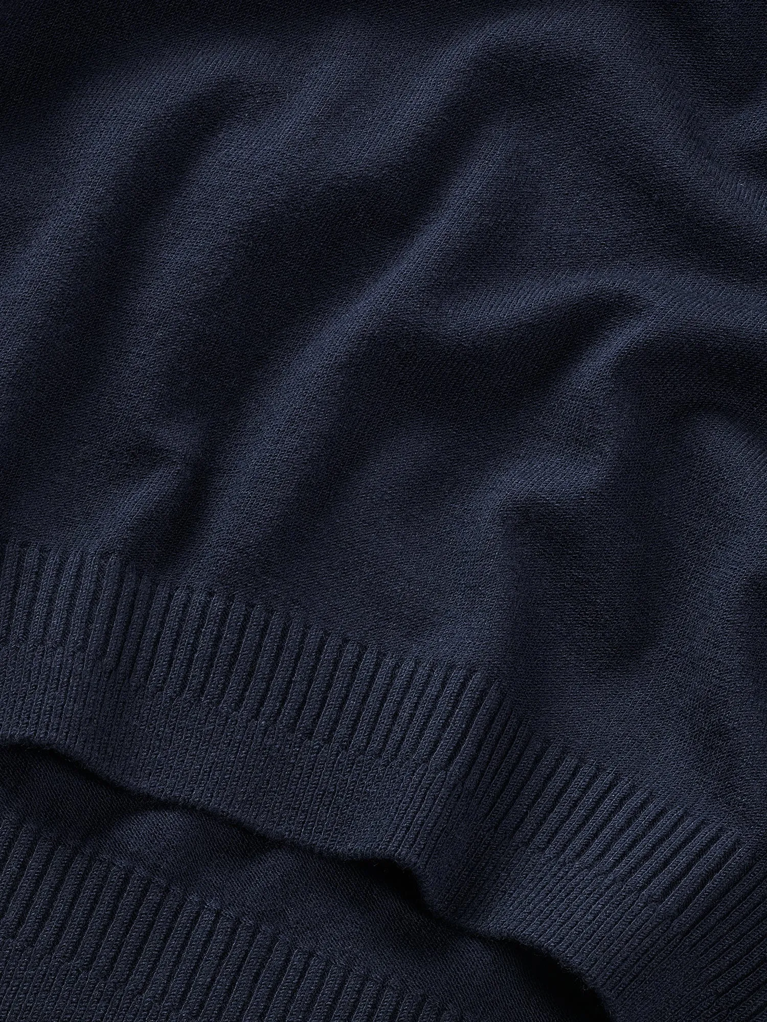 NAVY CASHMERE SILK T-SHIRT