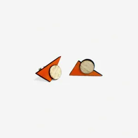 Nickolai Earrings Orange