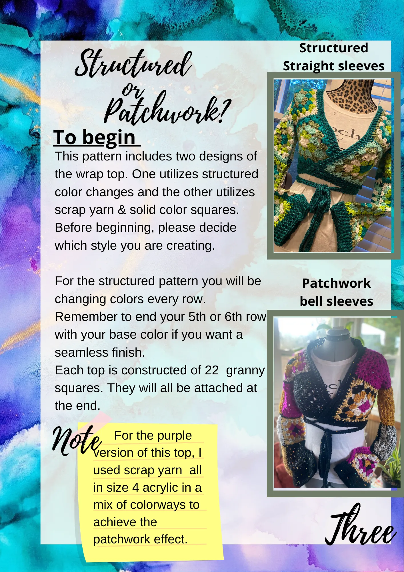 Pattern- Granny Squarin’ Wrap Top