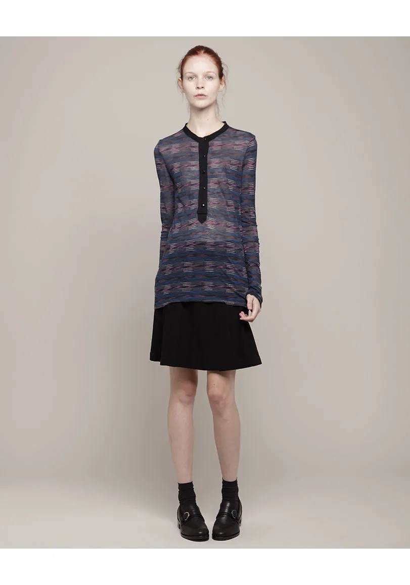 Printed Henley T-Shirt