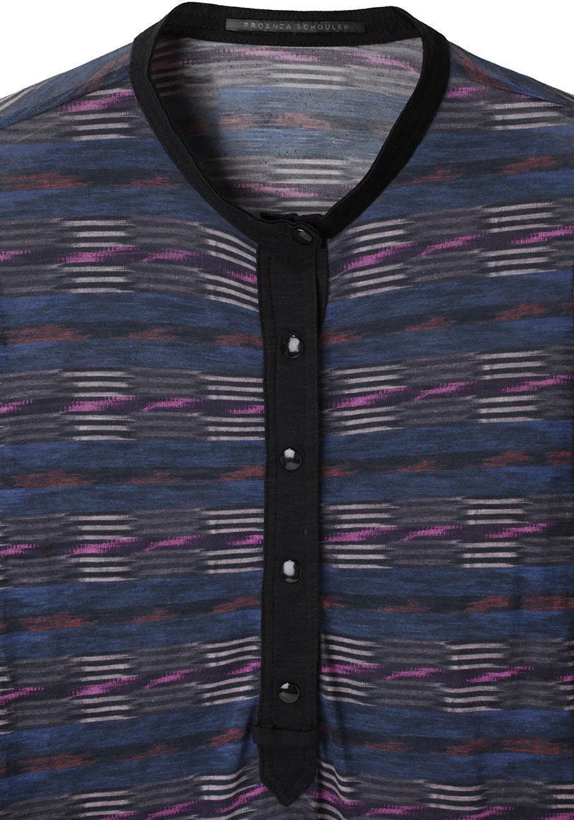 Printed Henley T-Shirt