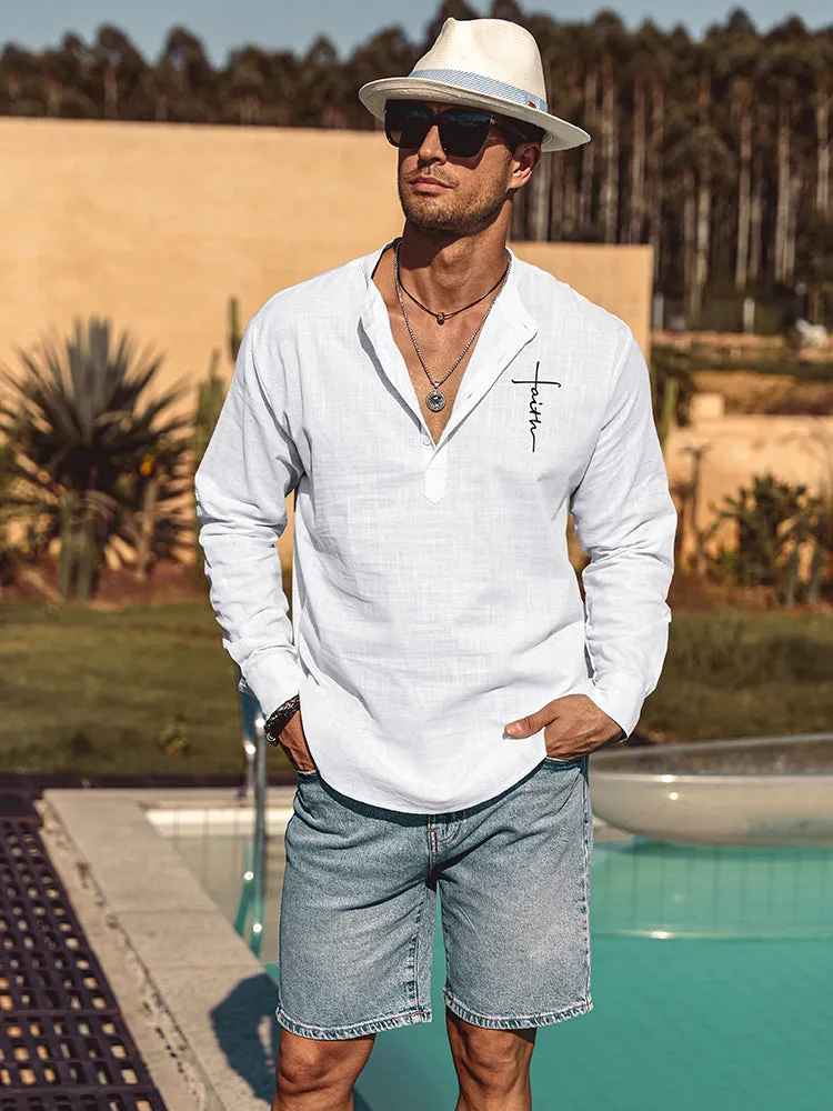 Printed Long Sleeve Casual Shirt