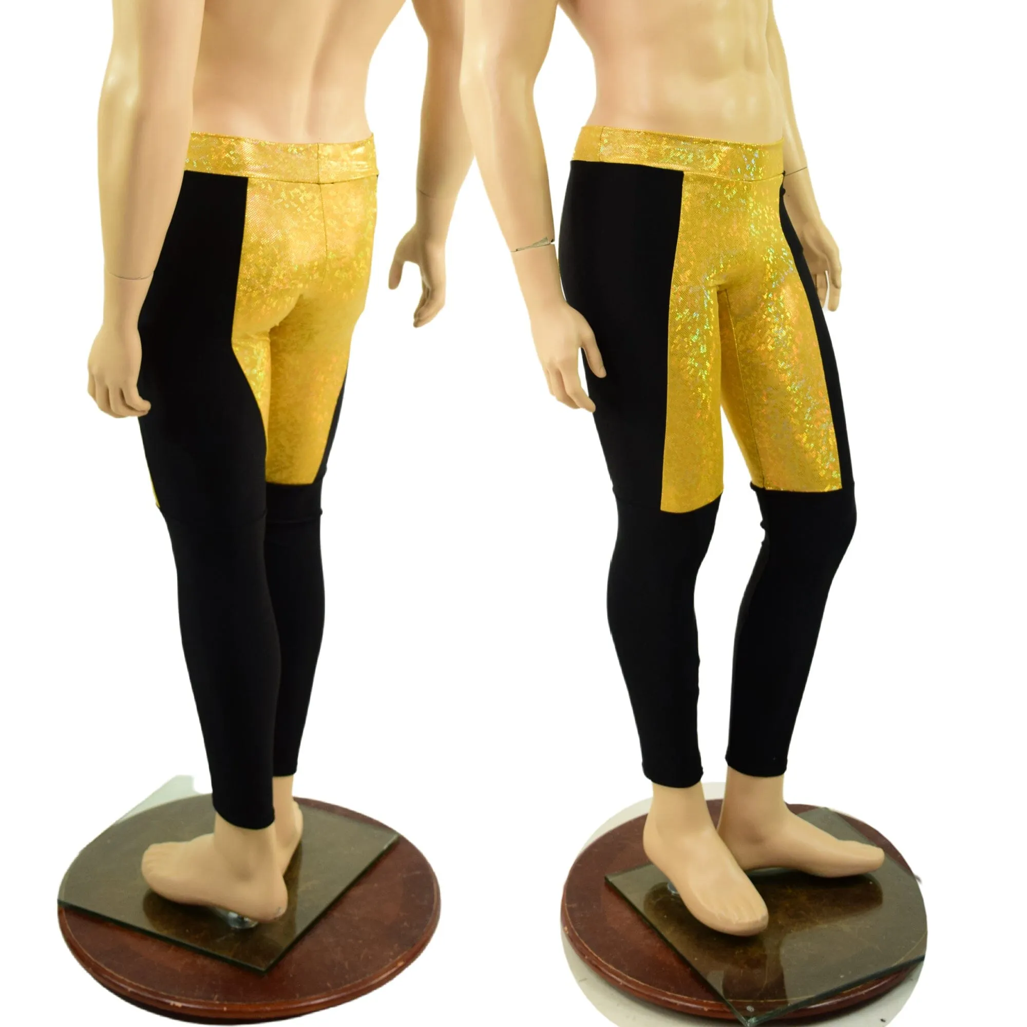 Ready to Ship Mens Midrise Luchador Leggings XL