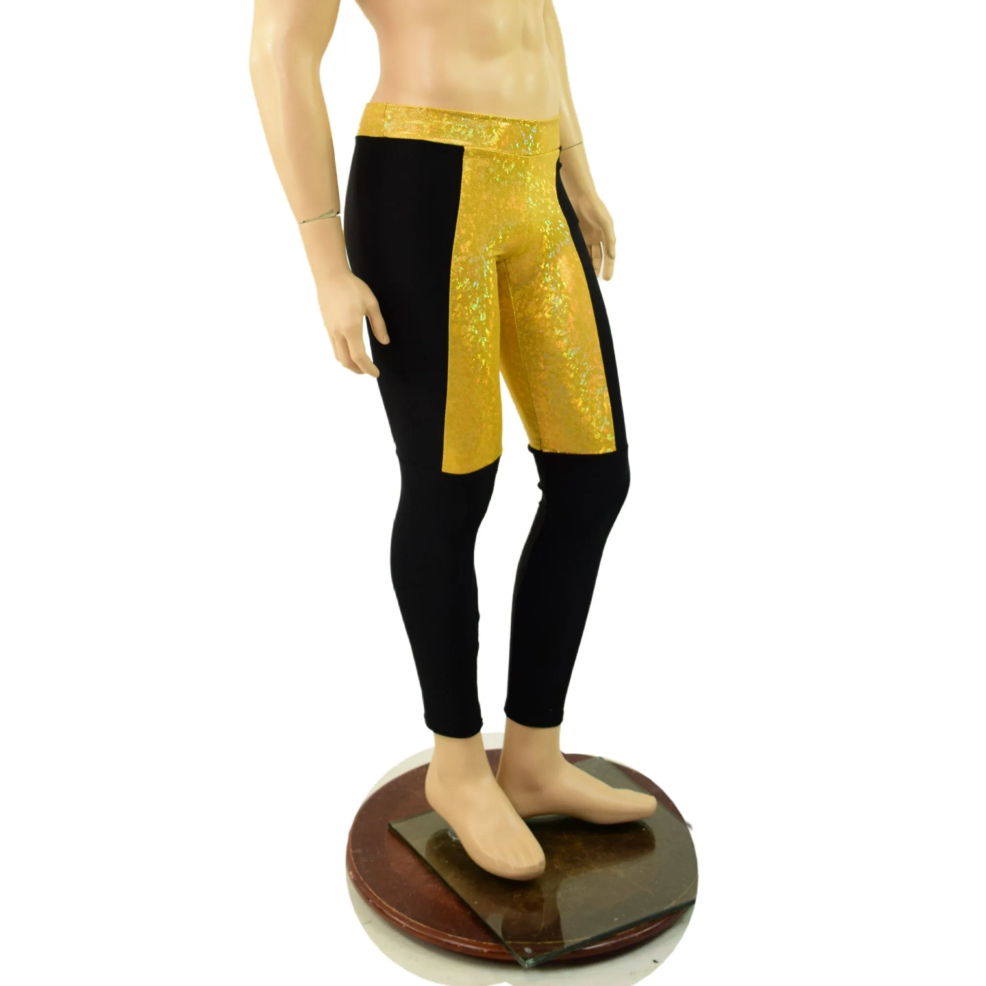 Ready to Ship Mens Midrise Luchador Leggings XL