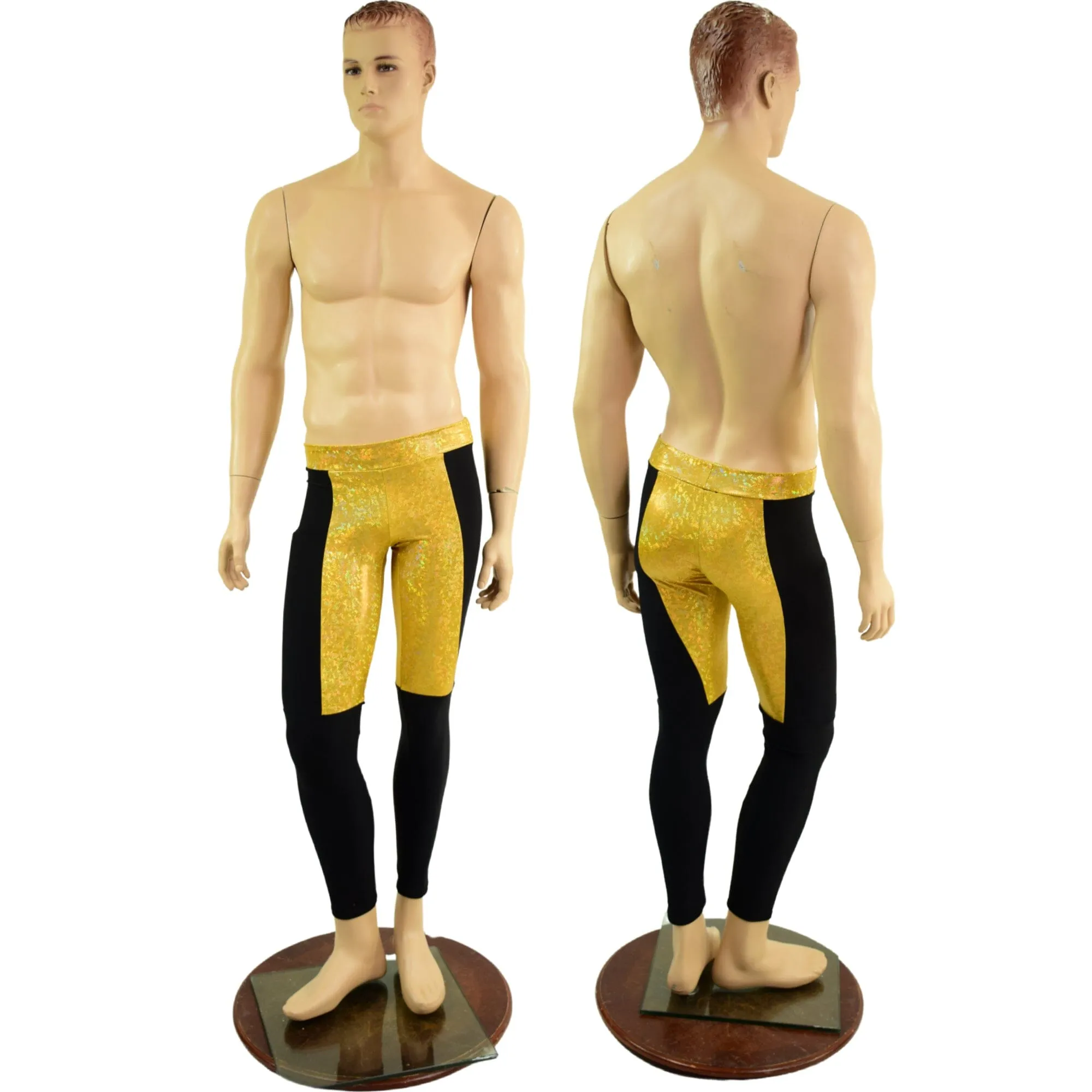 Ready to Ship Mens Midrise Luchador Leggings XL