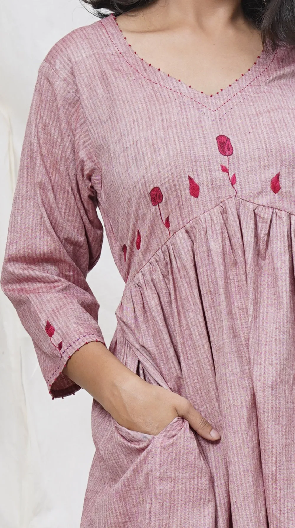 Rosa embroidered tunic set
